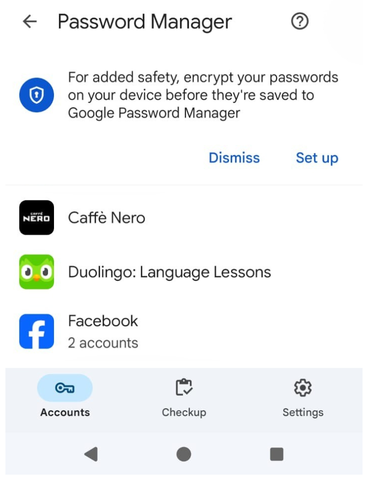 Android - How to save passwords 3.1
