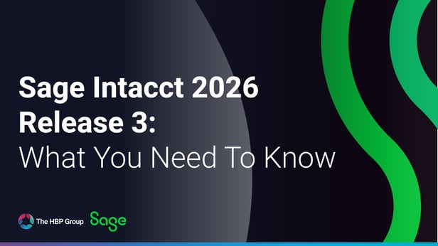 Sage Intacct 2026 Release 3: What It Means for Your Business