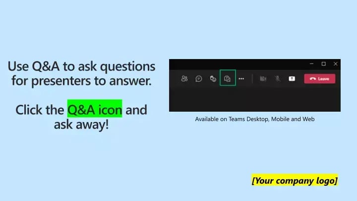 Microsoft Teams Q&A Screenshot