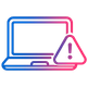 Laptop Warning Icon