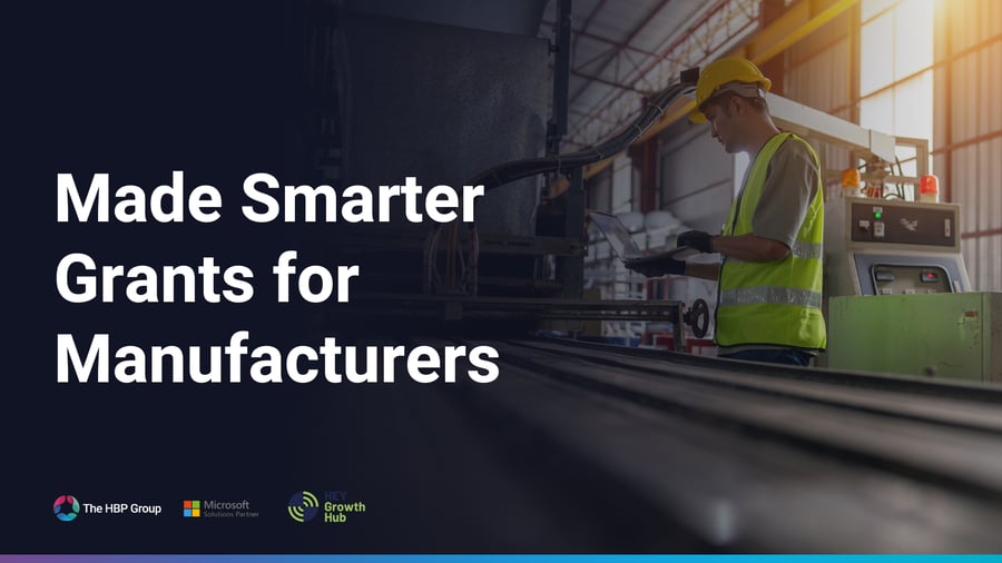 Made smarter match funding blog header for manufacturing