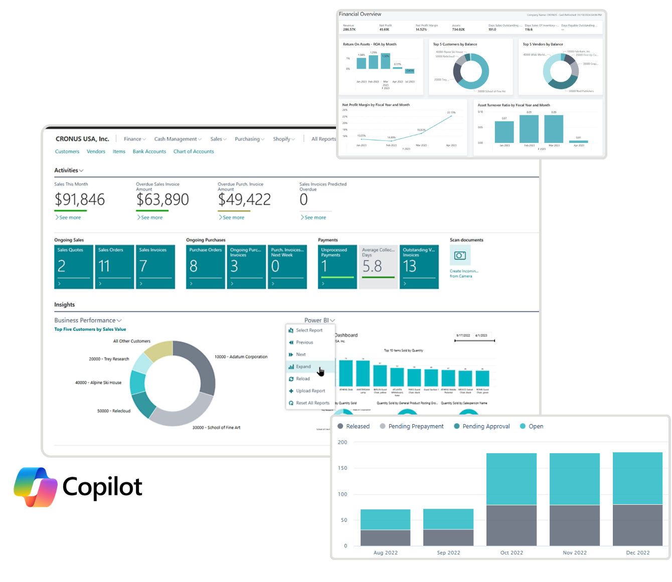Microsoft Dynamics 365 Business Central Hero Grey