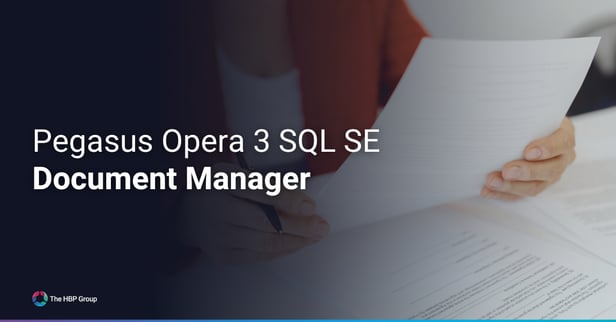 Does Pegasus Opera 3 SQL SE Have a Document Management Module?