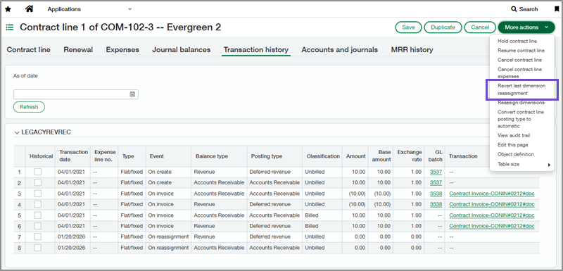 Revert dimension reassignment