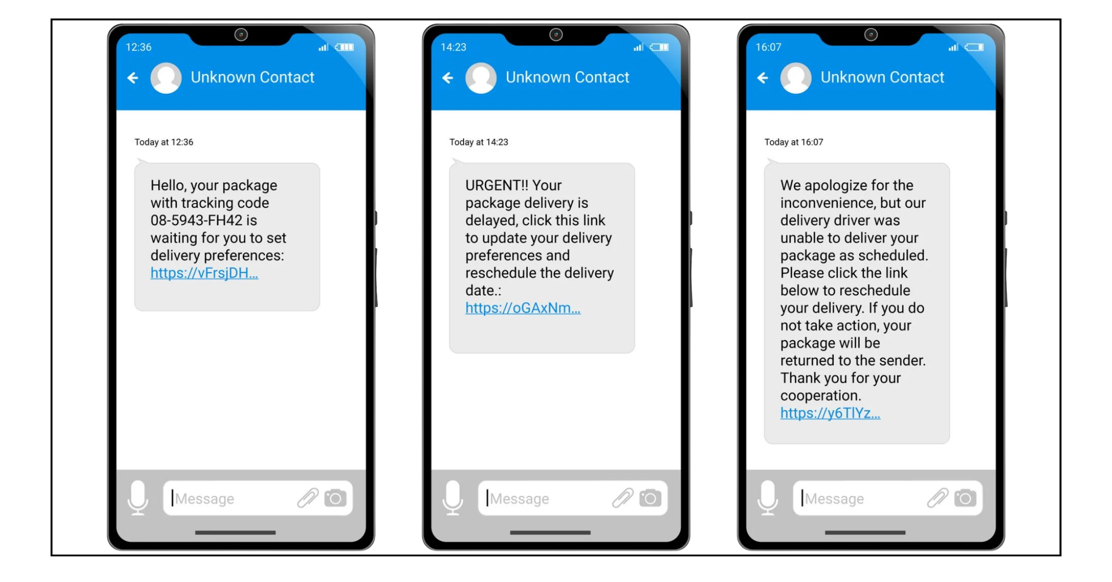 Royal Mail Scam Example