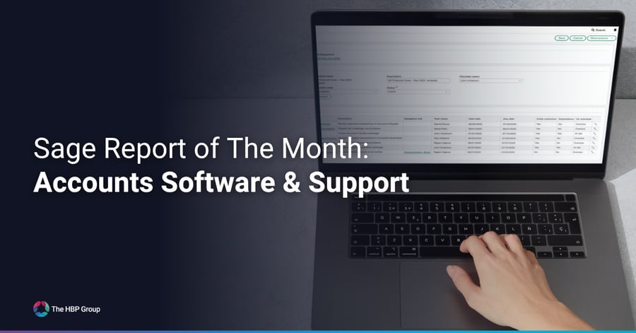 Sage Report of The Month: Accounts Software & Support Article Banner