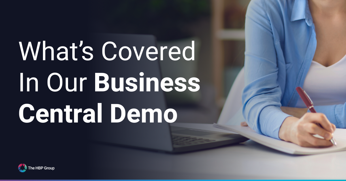 Whats Covered In Our Business Central Demo