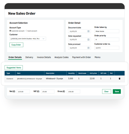 sage 200 stock and cost control