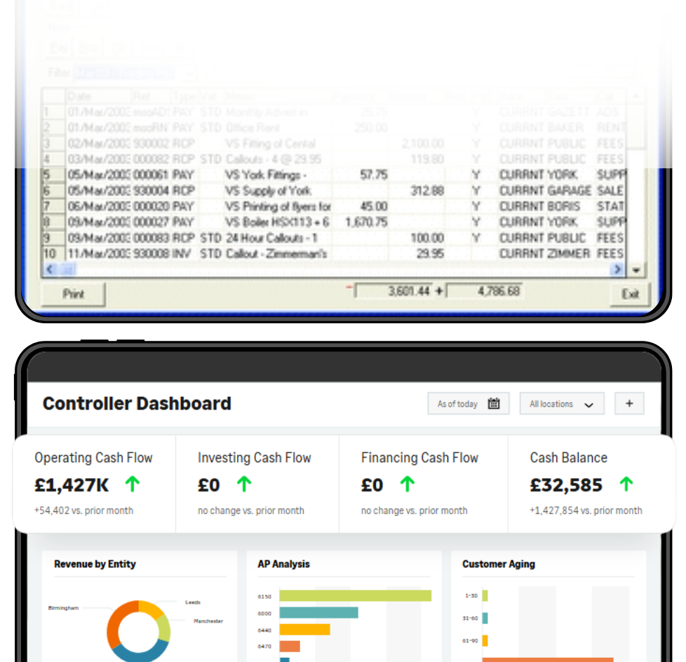 Old Accounting vs Sage Intacct