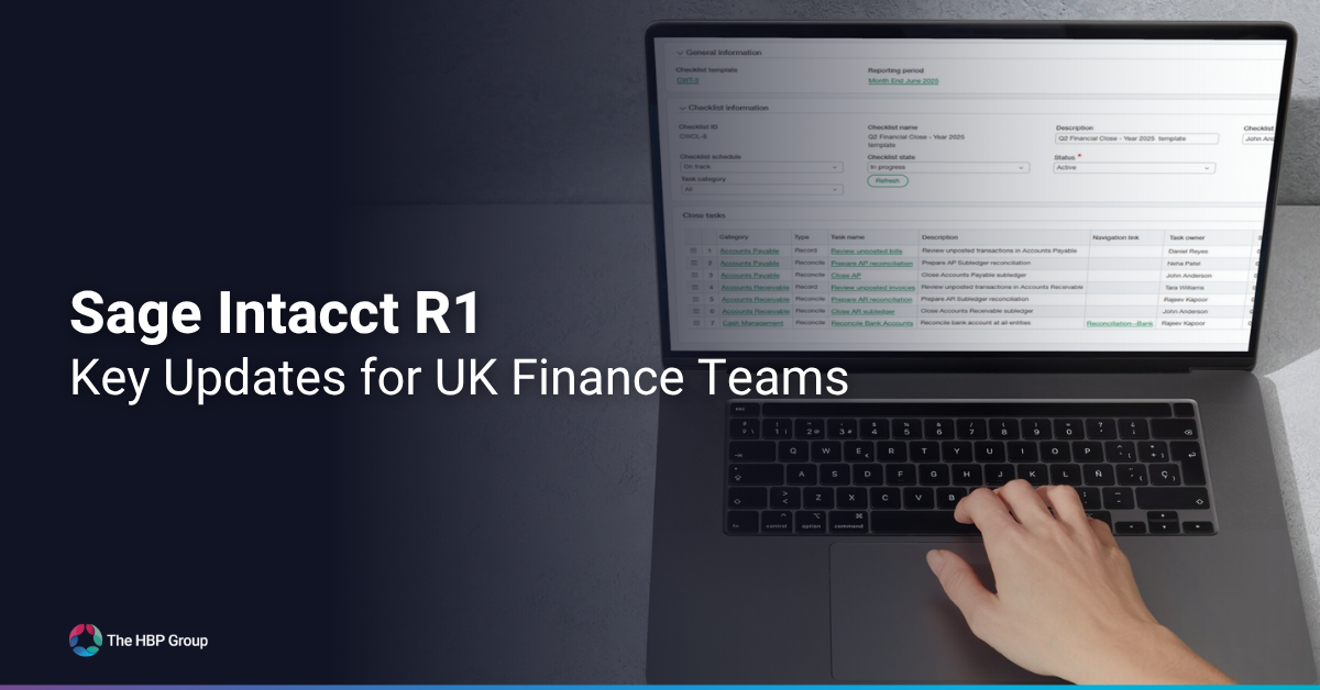 Sage Intacct R1 Key Updates for UK Finance Teams