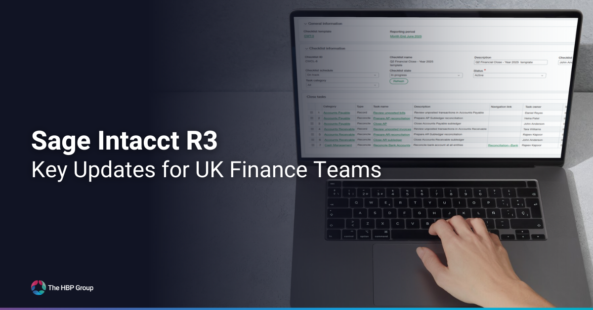Sage Intacct R3 Key updates for UK Finance Teams