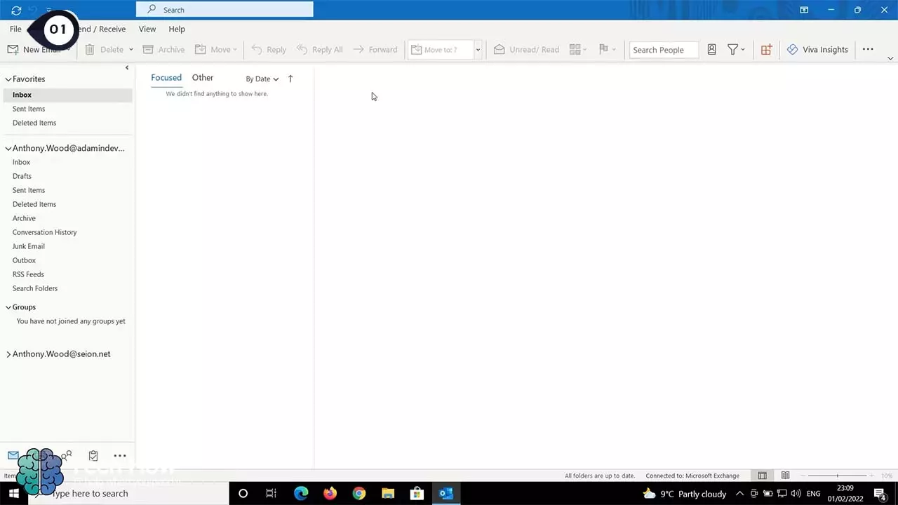 how to identify and change your default email address in Microsoft Outlook