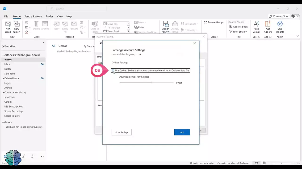 Switch Microsoft Outlook to Exchange Online Mode