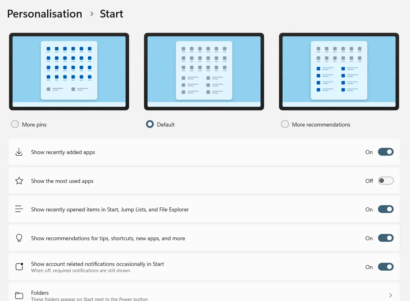 Start menu